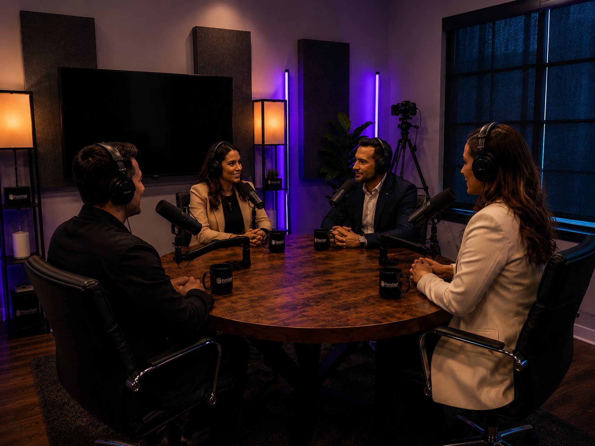 A FormCast session in progress with both in-studio and remote guests
